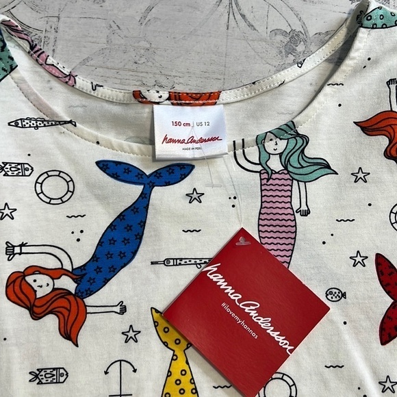 Hanna Anderson Girls Mermaid Dress NWT size 12 150cm - Picture 5 of 7